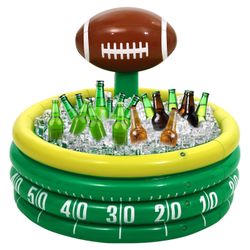 Inflatable Cooler Inflatable Football Drink Cooler Toss Game Decoration Rugby Basketball Baseball Blow Up PVC Sports Field Party