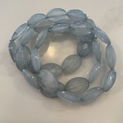 3 of the Oval light blue bracelets 