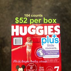 Huggies little movers size 7 plus