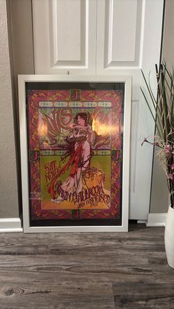 Framed 1967 Avalon Ballroom San Francisco Concert Poster