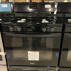 WHIRLPOOL GAS RANGE BLACK 