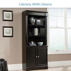 Sauder Heritage Hill Library with Doors/Book Shelf, 