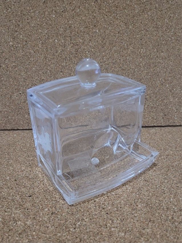 Crystal Clear Acrylic Toothpick Dispenser Holder 3" X 3.75"