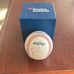 Mike Trout Signed Baseball