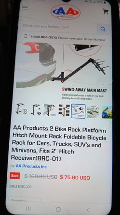 New Tow Hitch Bike Rack (2) $65 Obo