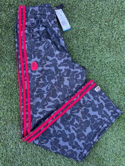 Adidas X BAPE Originals Firebird Track Pants Black Camo Retro Men’s Size Small