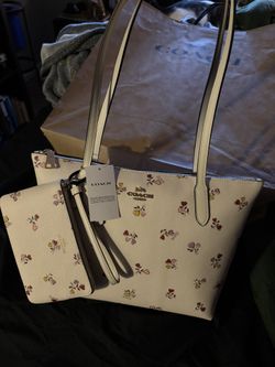 Coach bag and wallet set