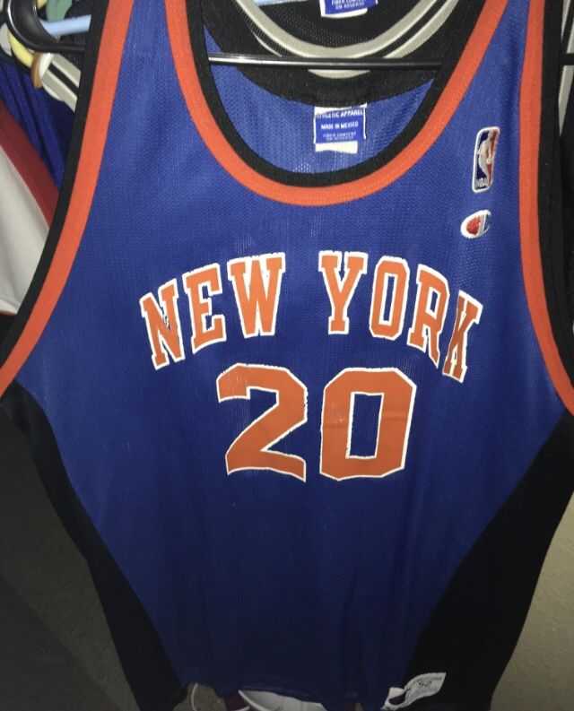 New York Knicks Allan Houston Basketball Jersey Fan shop