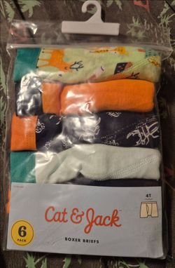 Cat & Jack 6-pack of toddler boys' boxer briefs in size 4T