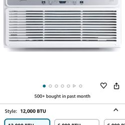 Midea 12,000 BTU EasyCool Window Air Conditioner, Dehumidifier and Fan - Cool, Circulate and Dehumidify up to 550 Sq. Ft, Reusable Filter, Remote Cont