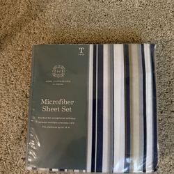 Twin microfiber sheet set (new)