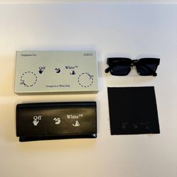 Off White black square sunglasses
