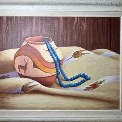 Original Oil Painting On Board Signed Claudia Koonce Hanson