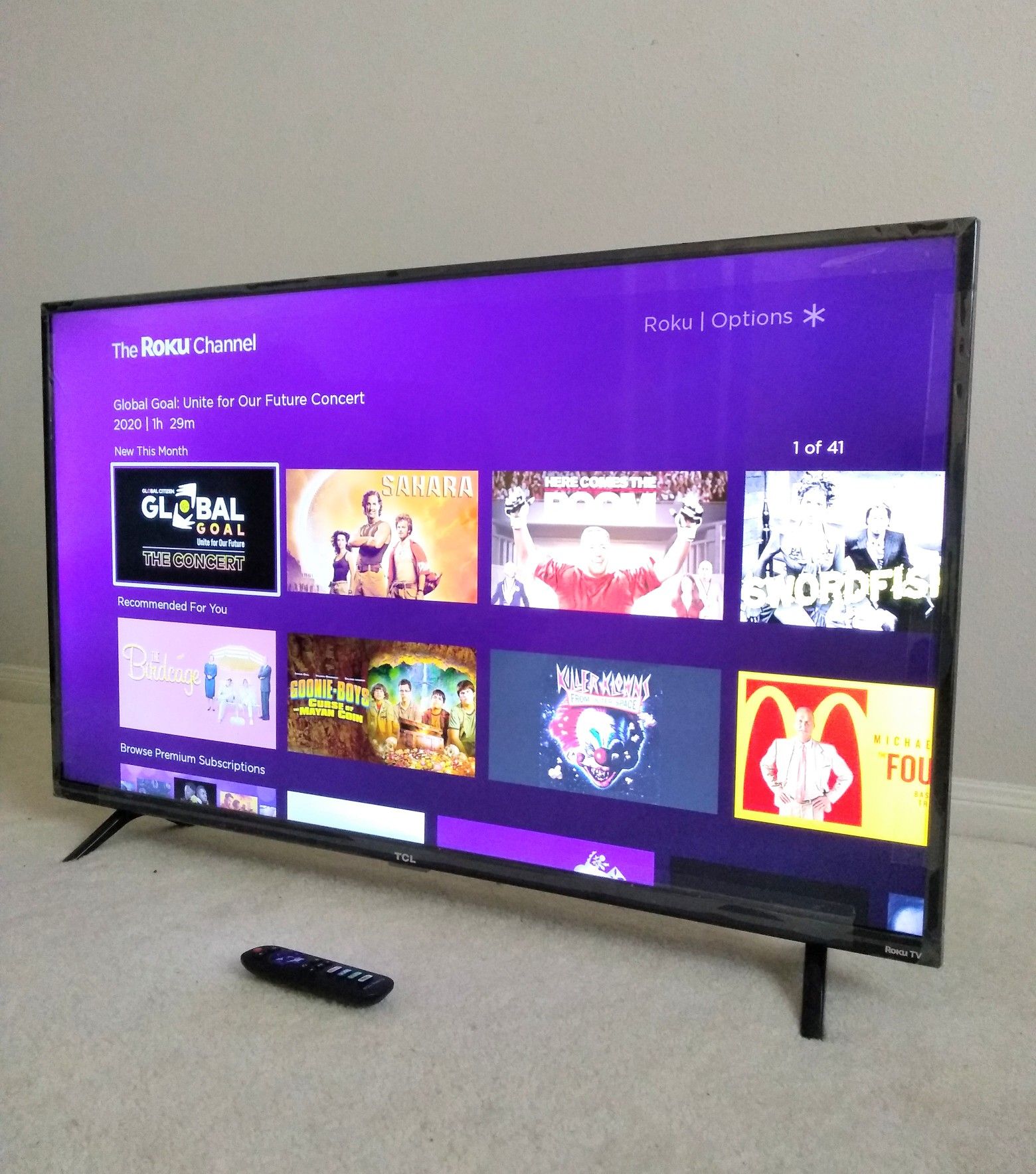 TCL 43" Roku 4K Smart TV