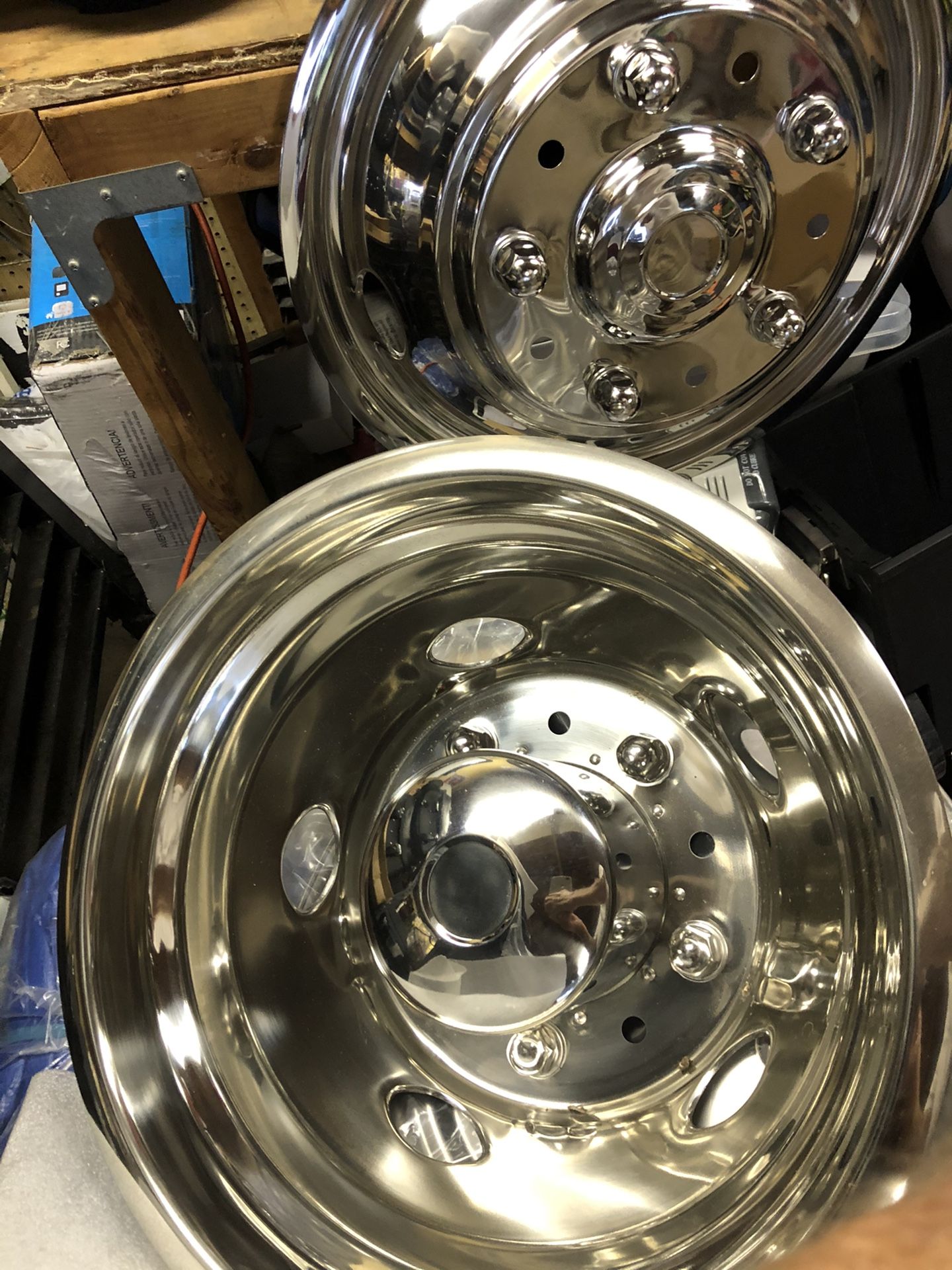 19 1/2 inch chrome simulators for truck full set brand new $100