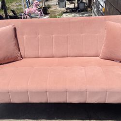 Pink And Gold Sofa