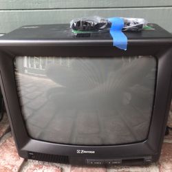 Emerson TC1369 13” CRT TV | RF Only, No AV | Remote Included