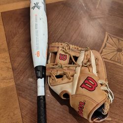 Youth Baseball Bat,Glove, Nike Baseball Cleats And Nike Turf Shoes 