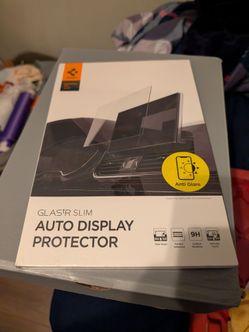 Brand new Spigen .Slim 9.4" Anti-Glare Auto Screen Protector (AGL07093). Tempered 9H glass, matte anti-fin