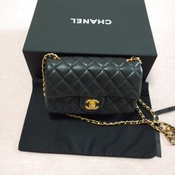 Chanel CF Lambskin & Gold-Tone Metal MINI Shoulder Bag