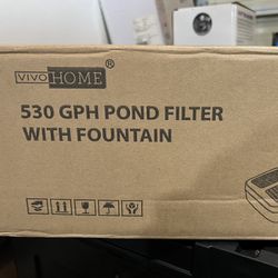 Pond Filter With Fountain