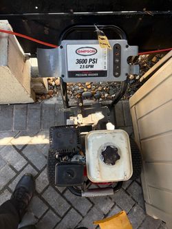 Dewalt and Simpson pressure washers