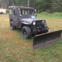 1952 Willys With Snow Plow