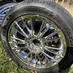 Tires & Custom 20" Rims For Sale