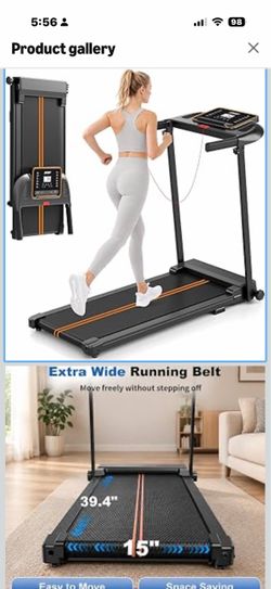 Folding Treadmill with Wide Running Belt