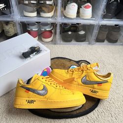Nike OFF-White Air Force 1 University Gold (Lemonade)