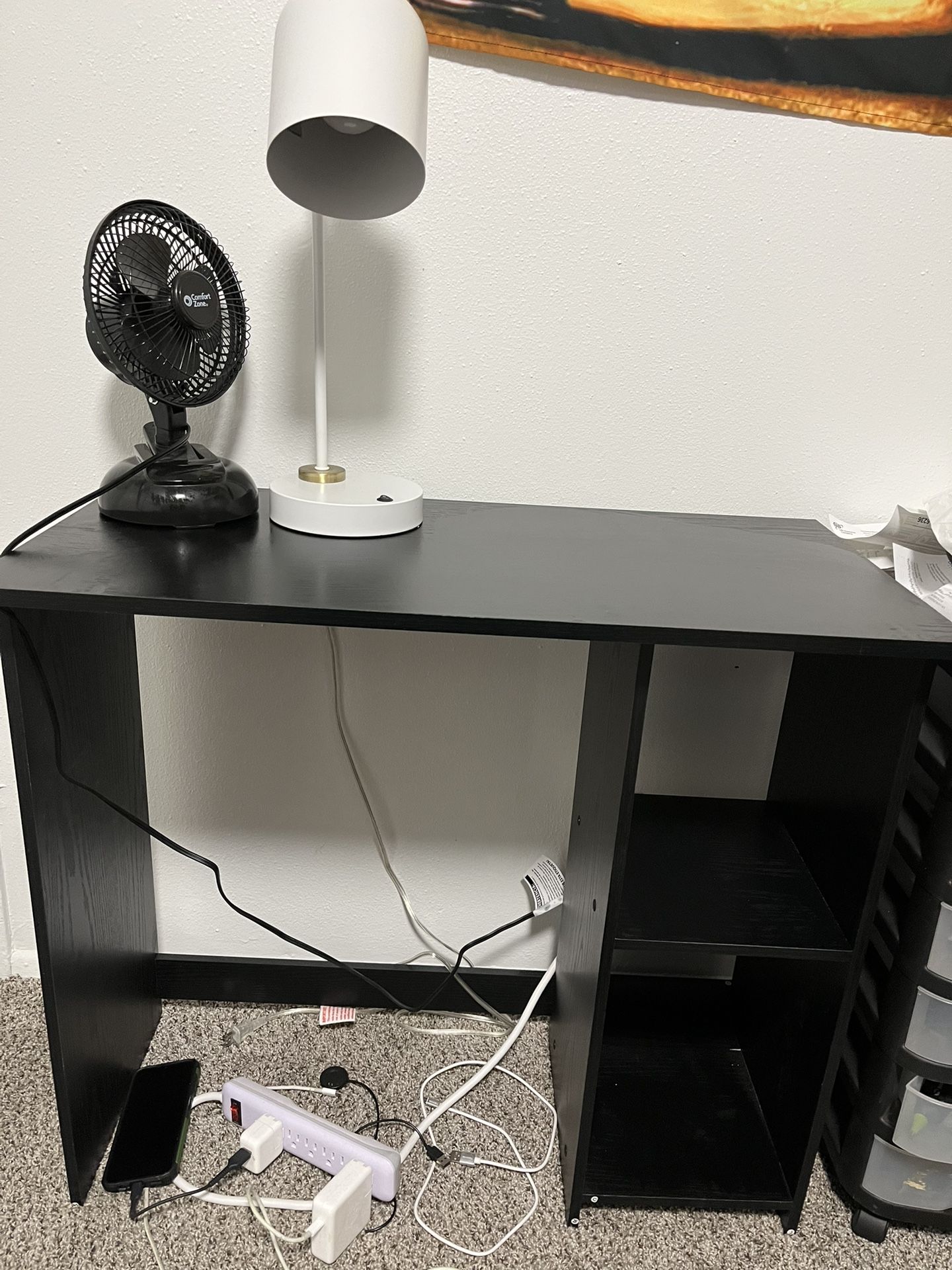 computer desk black