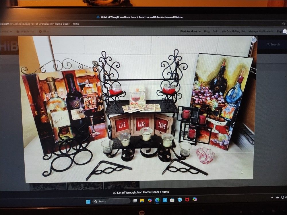 WROUGHT IRON HOME DECOR.     MARTINSVILLE 