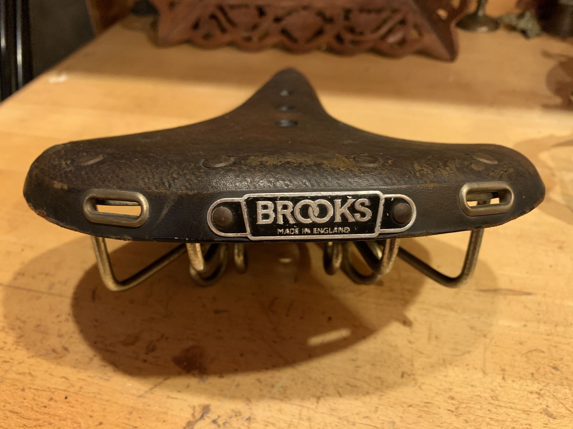 vintage brooks bike seat