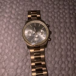 Fossil Sullivan BQ2536 Gold-tone SSteel Case 50meters Needs New Battery
