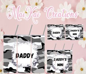 Daddy & Daddy’s Mini Custom Matching Tumbler Set