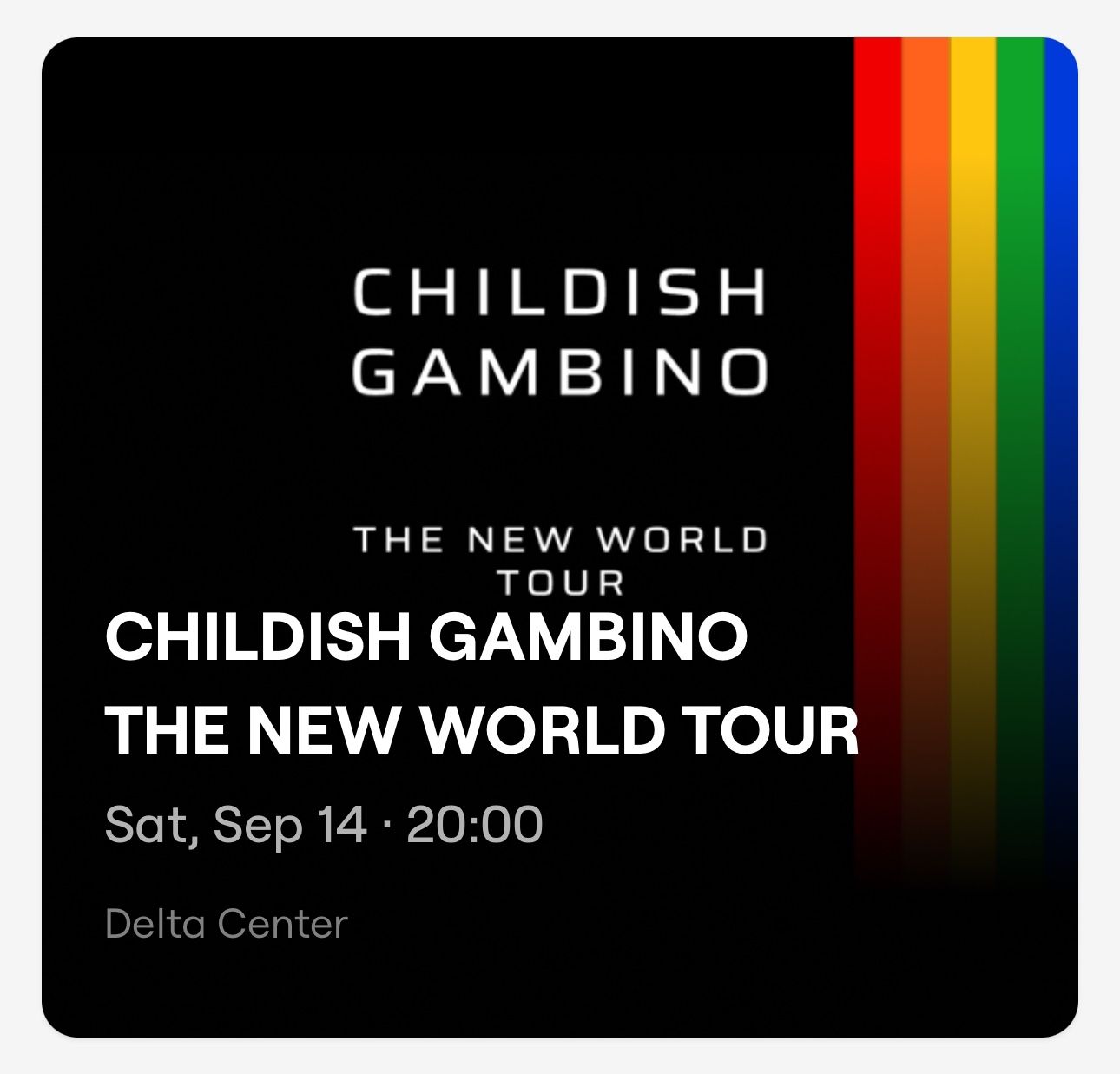 Childish Gambino: The New World Tour