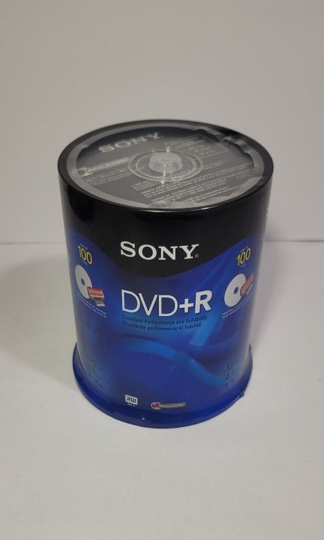 SONY DVD + R 100 Pack 120 MIN 4.7GB 1-16X