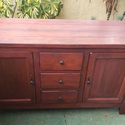 Hutch  Solid Real  Wood 