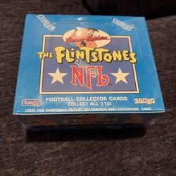 1993 Flintstones NFL FOOTBALL Hanna-Barbera Trading Card Box Sealed 36CT Cardz Super Rare 