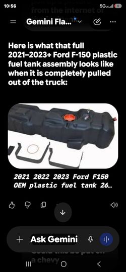 Ford truck gas tank