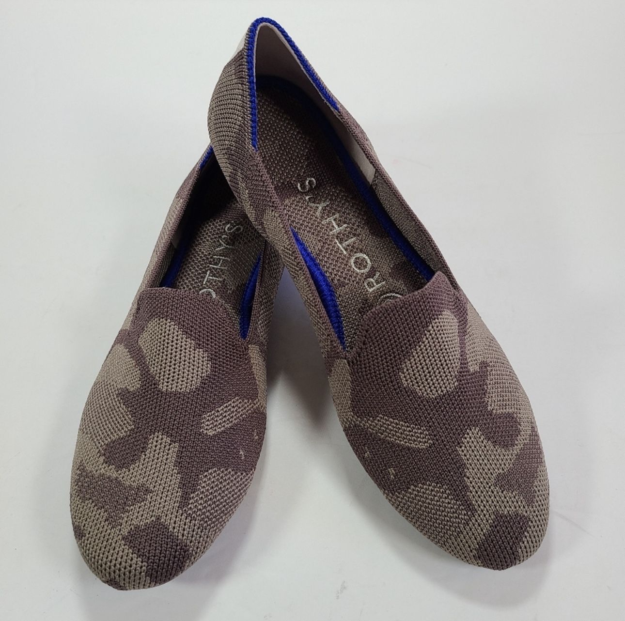 Rothy's The Loafer Retired Mink Camo Knit Flats Women Size