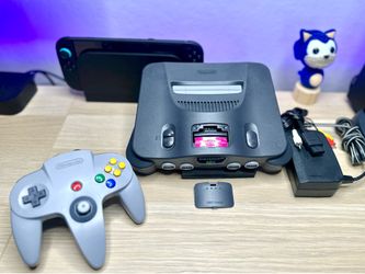 Nintendo 64 Console – Original Controller w/ Upgraded Tight Joystick