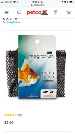 2 media mesh filter bag for aquarium