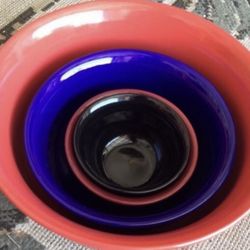 Set Of Glass Serving Bowls 