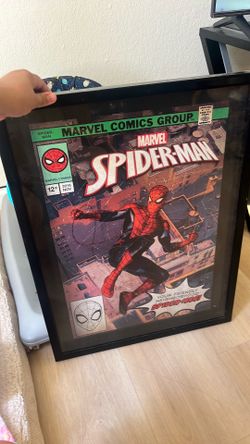 Spiderman poster framed