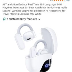 NEW AI TRANSLATOR EARBUDS REAL TIME 164 LANGUAGES 