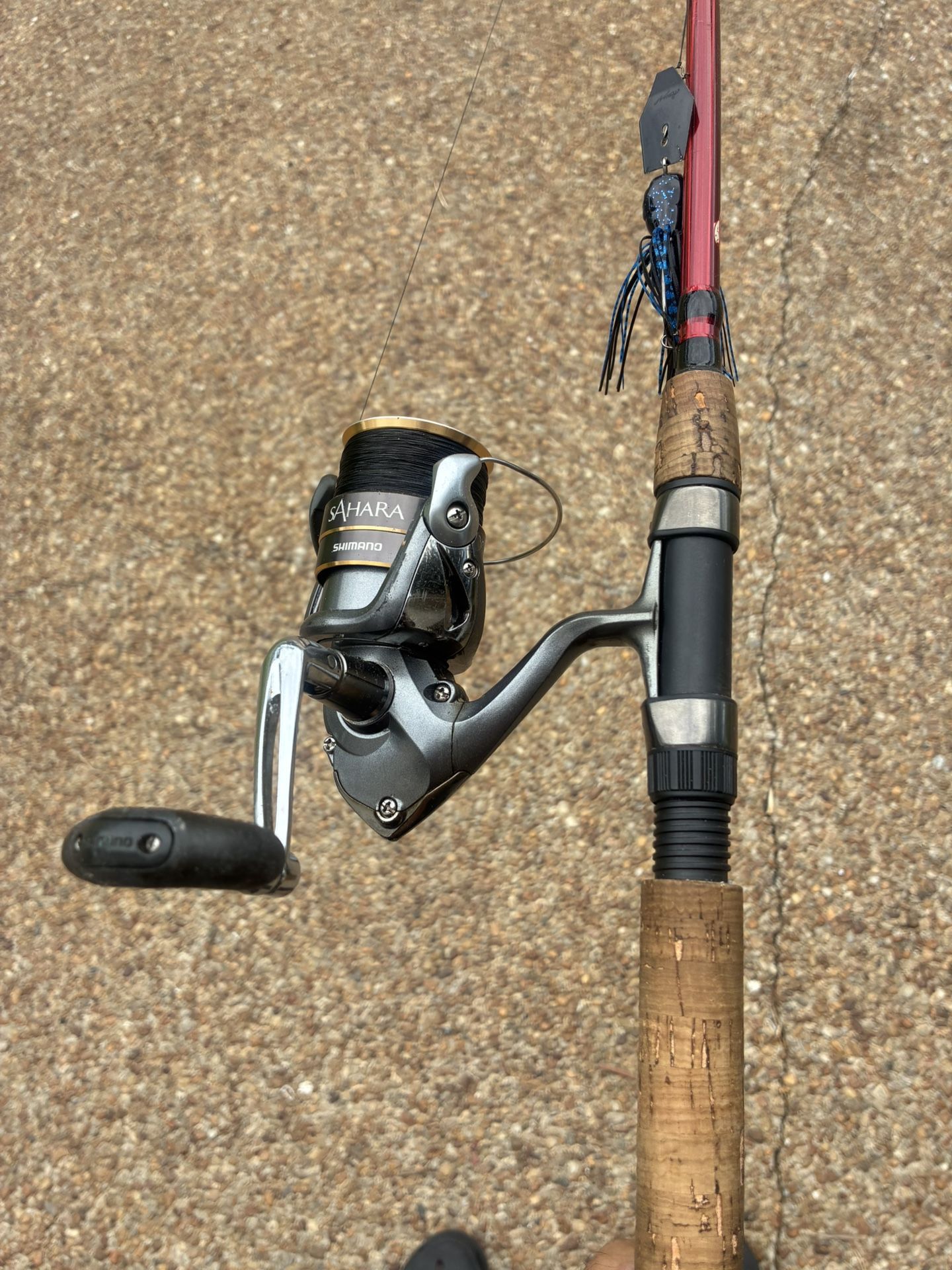Sahara 4000 Reel On Berkeley Cherrywood, 7 Foot Two Piece, Medium Heavy Rod