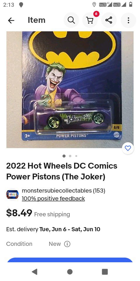 Hot Wheel's 🔥 The Joker