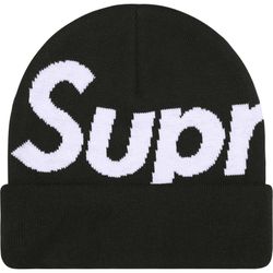 Supreme Big Logo Beanie Black FW25