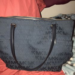 Michael Kors Navy Blue Tote Bag 